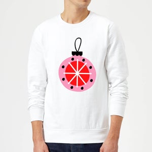 Star Bauble Sweatshirt - White