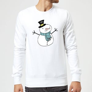 Christmas Snowman Sweatshirt - White
