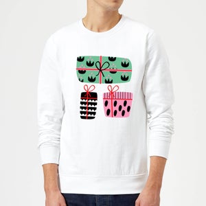 Colourful Presents Sweatshirt - White