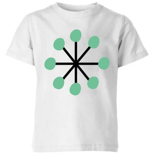 Green Star Kids' T-Shirt - White