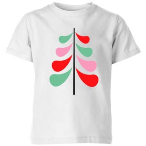 Simple Christmas Tree Kids' T-Shirt - White