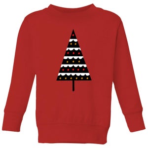 Dark Christmas Tree Kids' Sweatshirt - Red