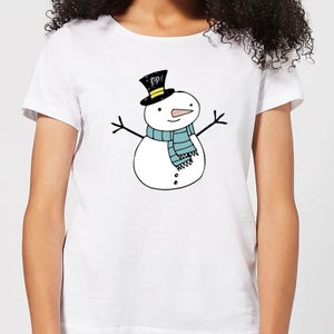 Christmas Snowman Women's T-Shirt - White