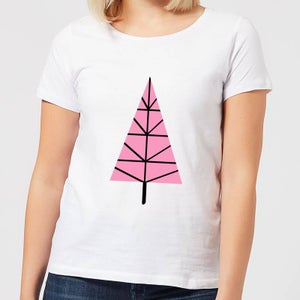 Triangle Christmas Tree Women's T-Shirt - White