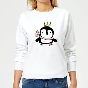 Christmas Penguin Women's Sweatshirt - White