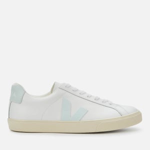 Veja Women's Esplar Leather Low Top Trainers - Extra White/Menthol