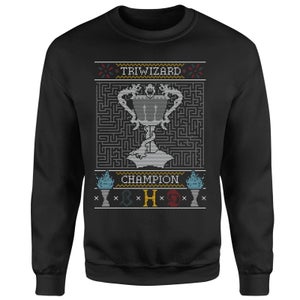 Trwizard Champion Christmas Sweatshirt - Black