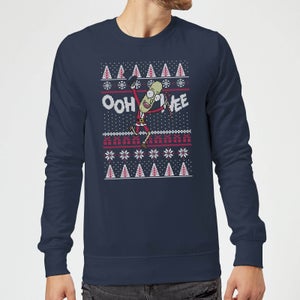 Rick and Morty Ooh Wee Weihnachtspullover – Navy