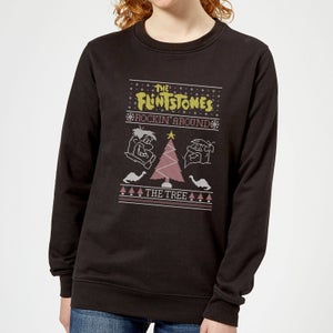 Flintstones Rockin Around The Tree Maglione Natalizio Donna - Nero