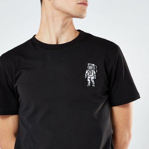 Astronaut Unisex Embroidered T-Shirt - Black