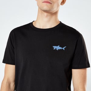 Shark Unisex Embroidered T-Shirt - Black