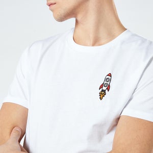 Rocket Unisex Embroidered T-Shirt - White