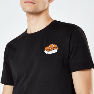 Sushi Unisex Embroidered T-Shirt - Black