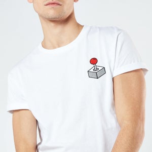 Joystick Unisex Embroidered T-Shirt - White
