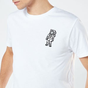 Astronaut Unisex Embroidered T-Shirt - White
