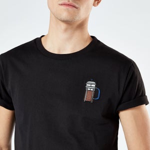 Cafetiere Unisex Embroidered T-Shirt - Black