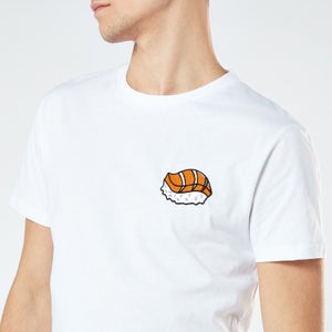 Sushi Unisex Embroidered T-Shirt - White