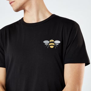 Bee Unisex Embroidered T-Shirt - Black