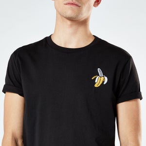 Banana Unisex Embroidered T-Shirt - Black