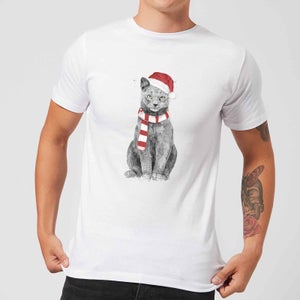 Balazs Solti Xmas Cat Men's T-Shirt - White