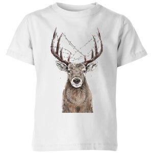 Balazs Solti Xmas Deer Kids' T-Shirt - White
