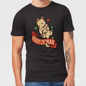 Tobias Fonseca Merry Xmas Cat Men's T-Shirt - Black