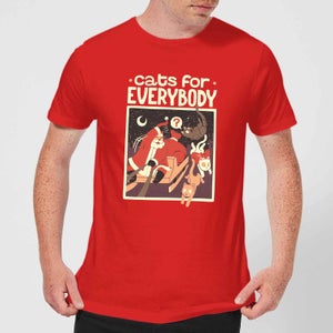 Tobias Fonseca Cats For Everybody Men's T-Shirt - Red