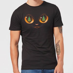 Tobias Fonseca Xmas Cat Attack Men's T-Shirt - Black
