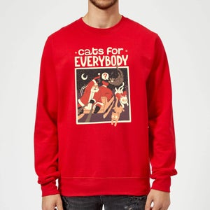 Tobias Fonseca Cats For Everybody Sweatshirt - Red