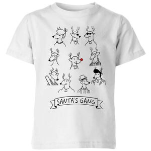 Tobias Fonseca Santa's Gang Kids' T-Shirt - White