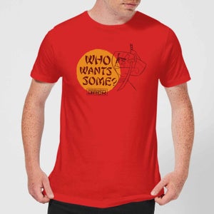 Camiseta Samurai Jack Who Wants Some para hombre - Rojo