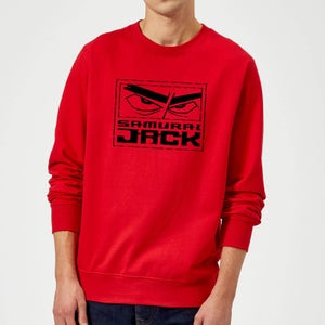 Samurai Jack Stylised Logo Sweatshirt - Red