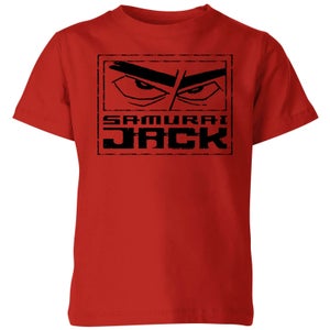 Samurai Jack Stylised Logo Kids' T-Shirt - Red