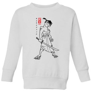 Samurai Jack Kanji Kids' Sweatshirt - White