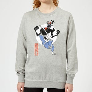 Samurai Jack Eternal Battle Women's Sweatshirt - Grey