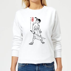 Samurai Jack Kanji Women's Sweatshirt - White