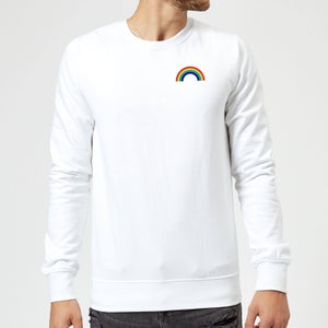 Classic Rainbow Pocket Sweatshirt - White
