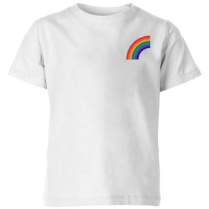 Half Rainbow Kids' T-Shirt - White