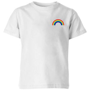 Classic Rainbow Pocket Kids' T-Shirt - White