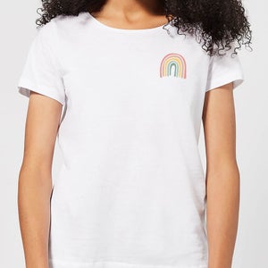 Hand Drawn Rainbow Women's T-Shirt - White