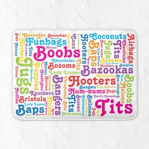 The Many Names Of Boobs Bath Mat