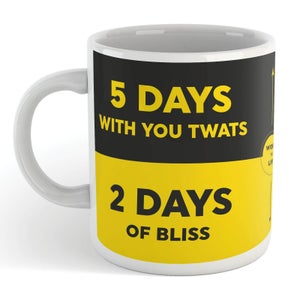 5 Days With You T**ts 2 Days Of Bliss Mug