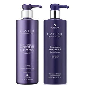 Alterna Caviar Anti-Aging Replenishing Moisture Shampoo and Conditioner 16.5 oz (Worth $132)