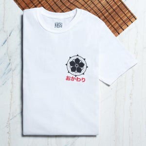 Ramen Panda Symbol Pocket Print T-Shirt - White