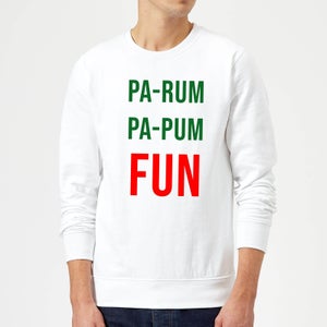 Pa-Rum Pa-Pum Fun Sweatshirt - White