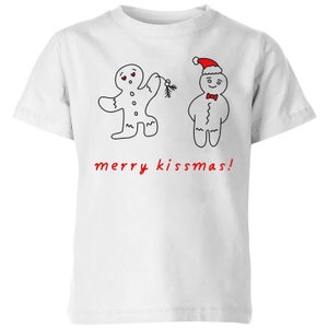 Merry Kissmas Kids' T-Shirt - White