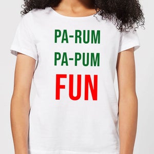Pa-Rum Pa-Pum Fun Women's T-Shirt - White