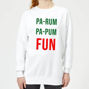 Pa-Rum Pa-Pum Fun Women's Sweatshirt - White