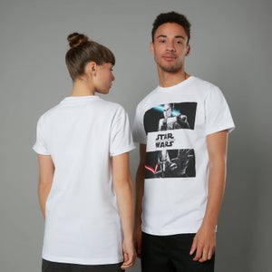 Camiseta The Rise of Skywalker Rey Vs Kylo - Unisex - Blanco