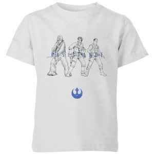 Camiseta The Rise of Skywalker Resistance - Niño - Gris